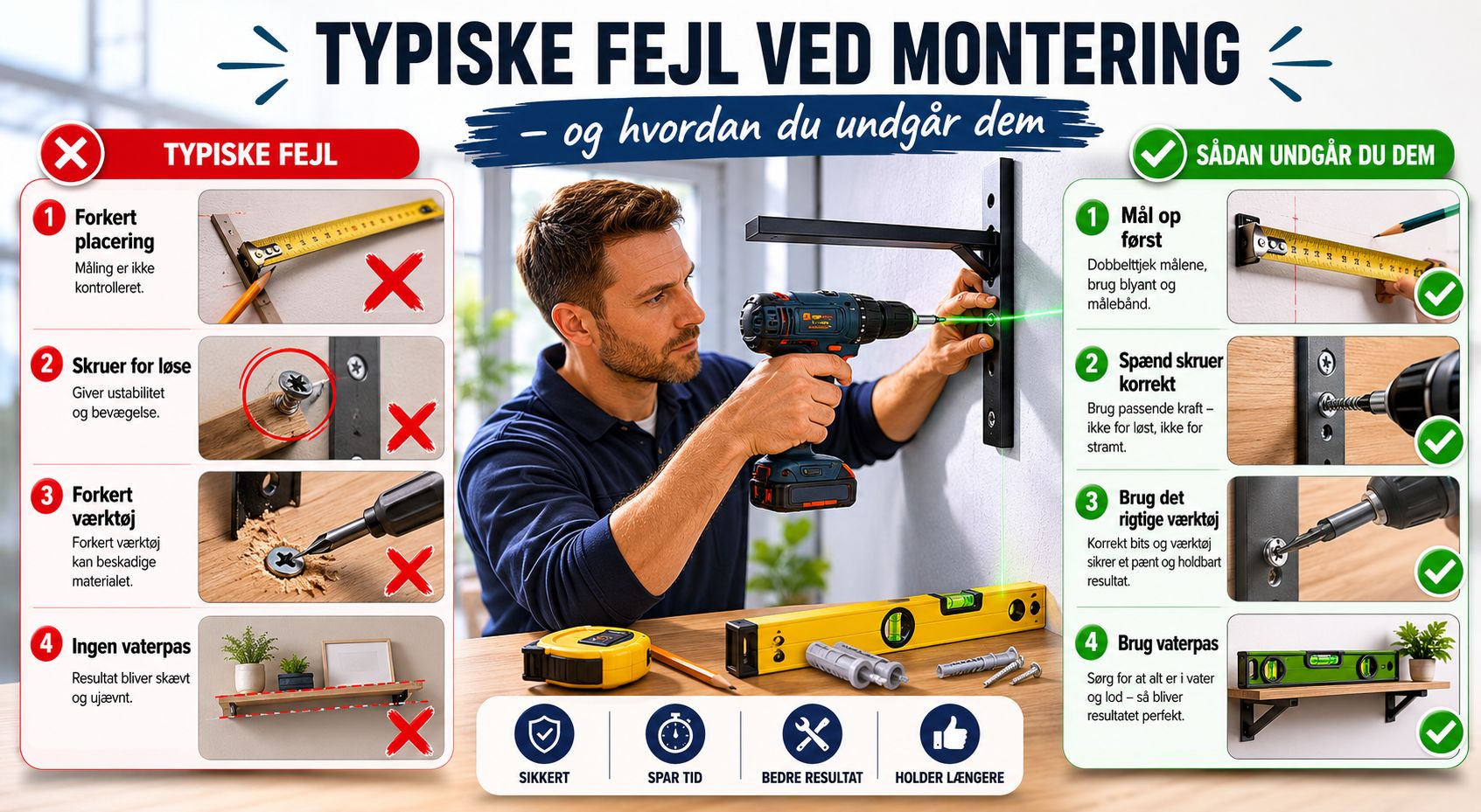 Typiske fejl ved montering og hvordan du undgår dem