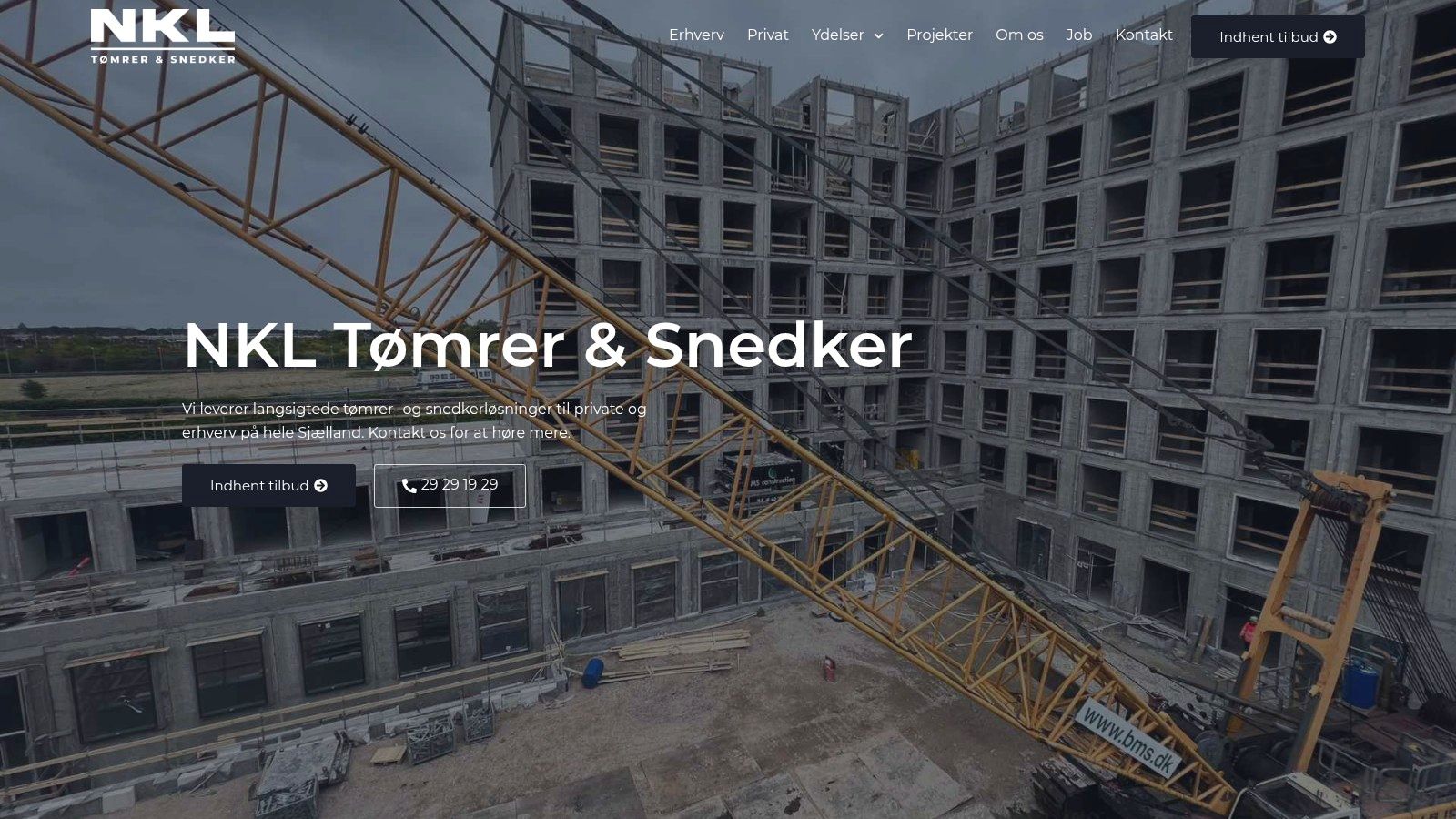 Screenshot from https://nklfirma.dk